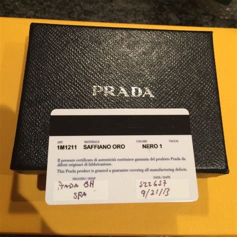 prada raffia replica|prada authentication card.